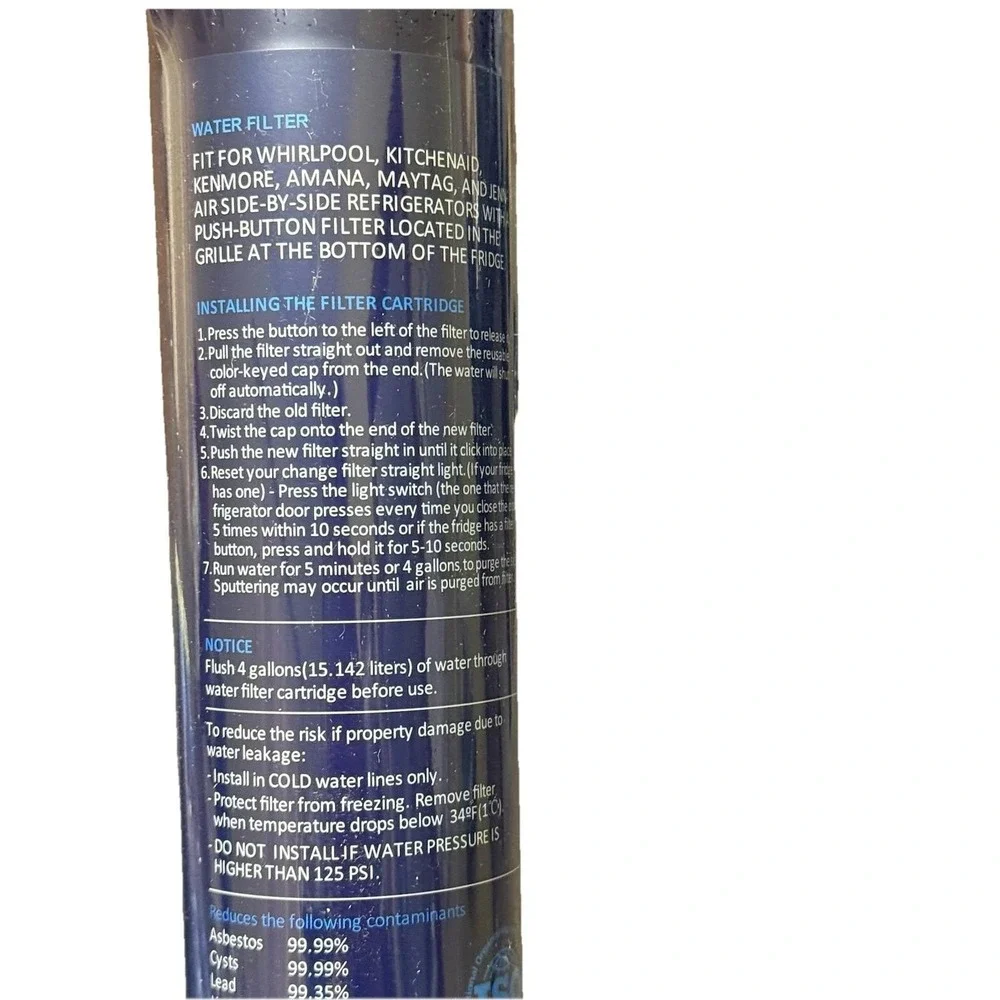 Santé Refrigerator Water Filter EDR3RXD1 4396841 Whirlpool Kenmore Maytag Set 2